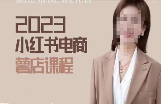 2023小红书电商课，新手从0~1玩转小红书薯店电商-爱学资源网