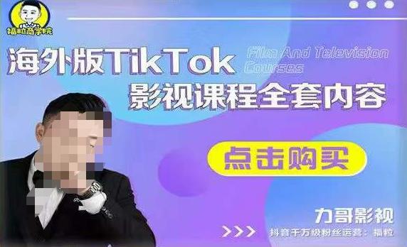 力哥影视-海外版TikTok影视课程全套-爱学资源网