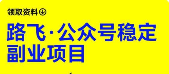 路飞·公众号稳定副业项目-爱学资源网