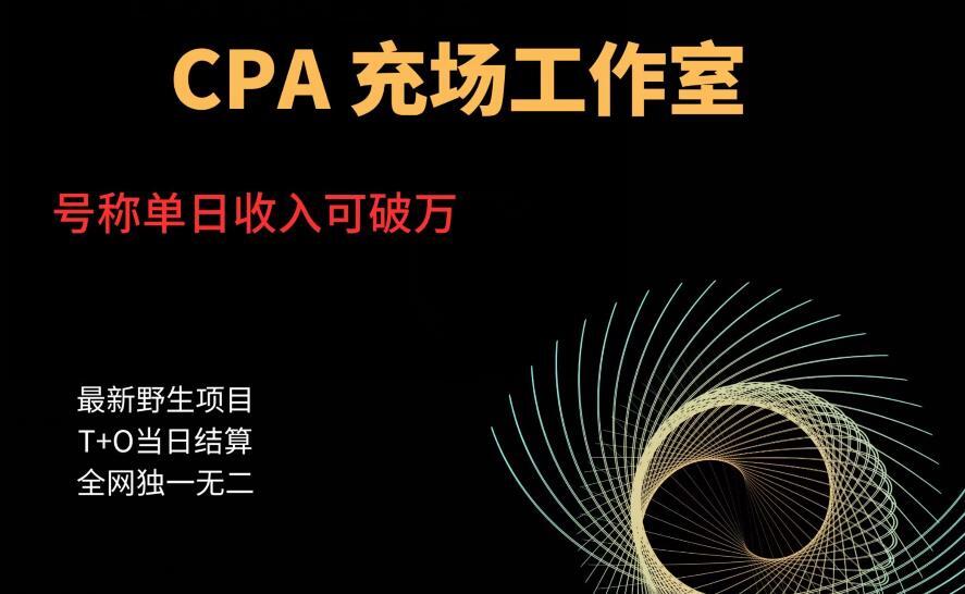 cpa充场工作室 号称单日收入10000+-爱学资源网