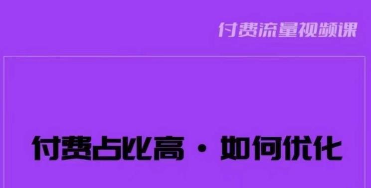 波波-付费占比高如何优化 高效解决问题-爱学资源网