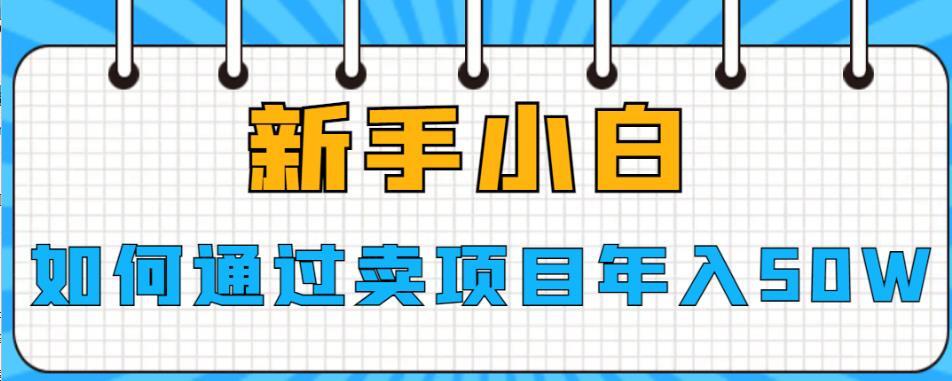 新手小白如何通过卖项目年入50W-爱学资源网